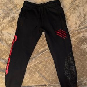 Men’s Size S Black Bruce Lee heavyweight cotton joggers from Shoe Palace